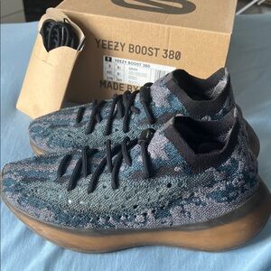 Yeezy Boost 380 Blue Black Sneakers